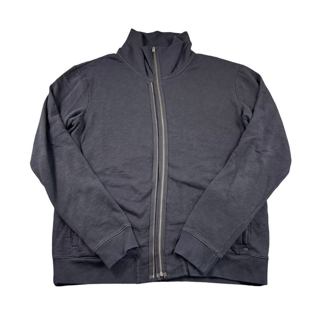 AllSaints Double Funnel Neck Full Zip Black Jacket Mens Medium MF008K